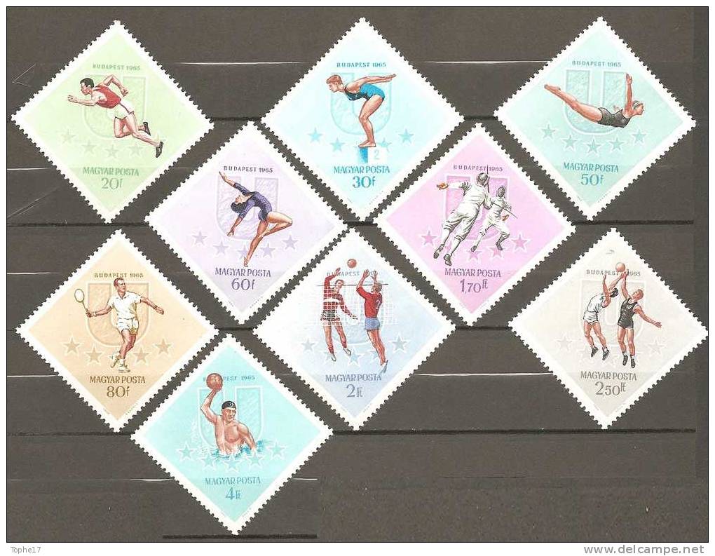18 - Hongrie - 1965 - Y&T  1754 à 1762   - Neuf ** - Unused Stamps