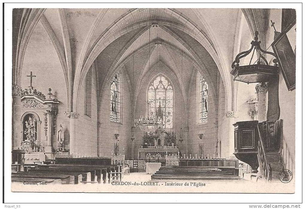 CERDON Du Loiret - Intérieur De L´église - Other & Unclassified