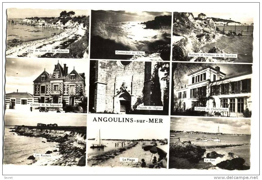 ANGOULINS Sur Mer -  Vues Multiples CPSM 9x14. - Angoulins