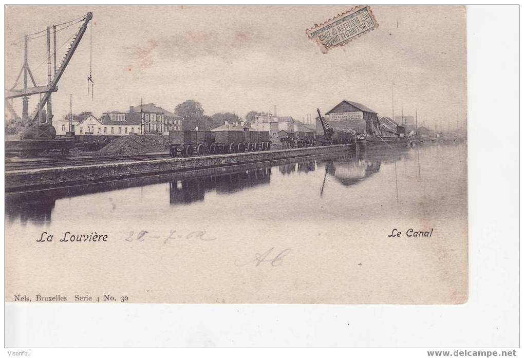 Cpa 1902 La Louvière : Le Canal - La Louviere