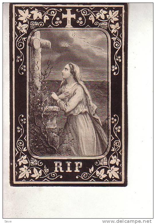 ZAFFELARE Maria-Theresia CLOQUET 1809-1879 Doodsprentje Bidsprentje Dp - Imágenes Religiosas