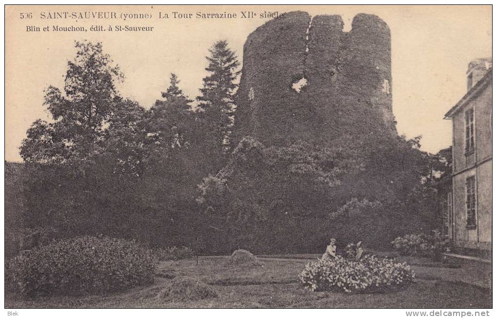 89. Yonne : Saint Sauveur : La Tour Sarrazine . - Saint Sauveur En Puisaye