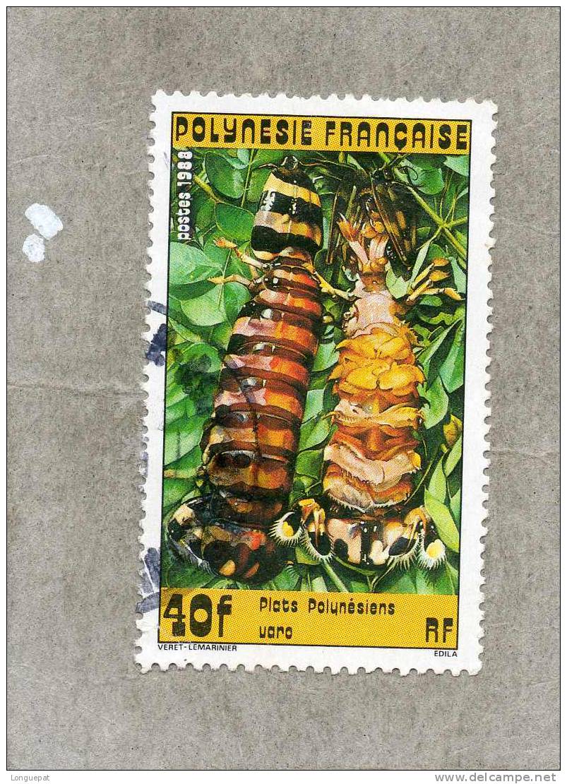 POLYNESIE Française : Plats Polynésiens  (Cuisine) : "Varo" - Tradition - Culture - Cuisine - Used Stamps