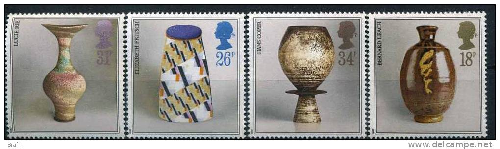 1987 Gran Bretagna, Vasi Arte , Serie Completa Nuova (**) - Neufs