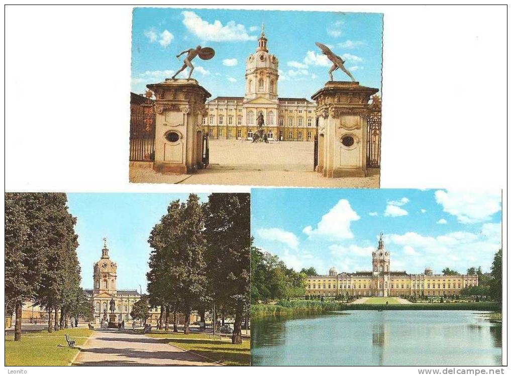 Berlin Schloss Charlottenburg, 3 Ansichtskarten Ab 1968 - Charlottenburg