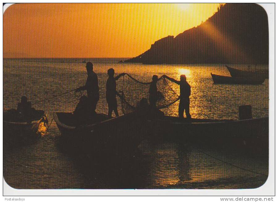 (VEN2) ISLA DE MARGARITA. ATARDECER EN LA PLAYA EL TIRANO - Venezuela