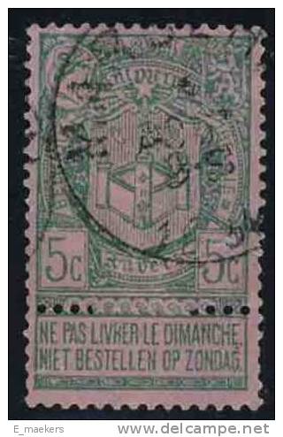 België 1894, Nr 68 - USED / GESTEMPELD / OBLITERE - Catw 4€ - 1894-1896 Tentoonstellingen