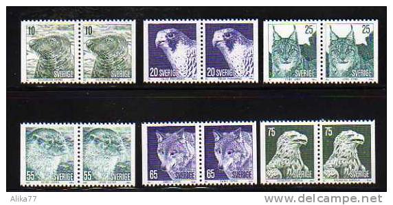SUEDE      Neuf **       Y. Et T.  N° 796C / 801C        Cote: 9,00 Euros - Unused Stamps