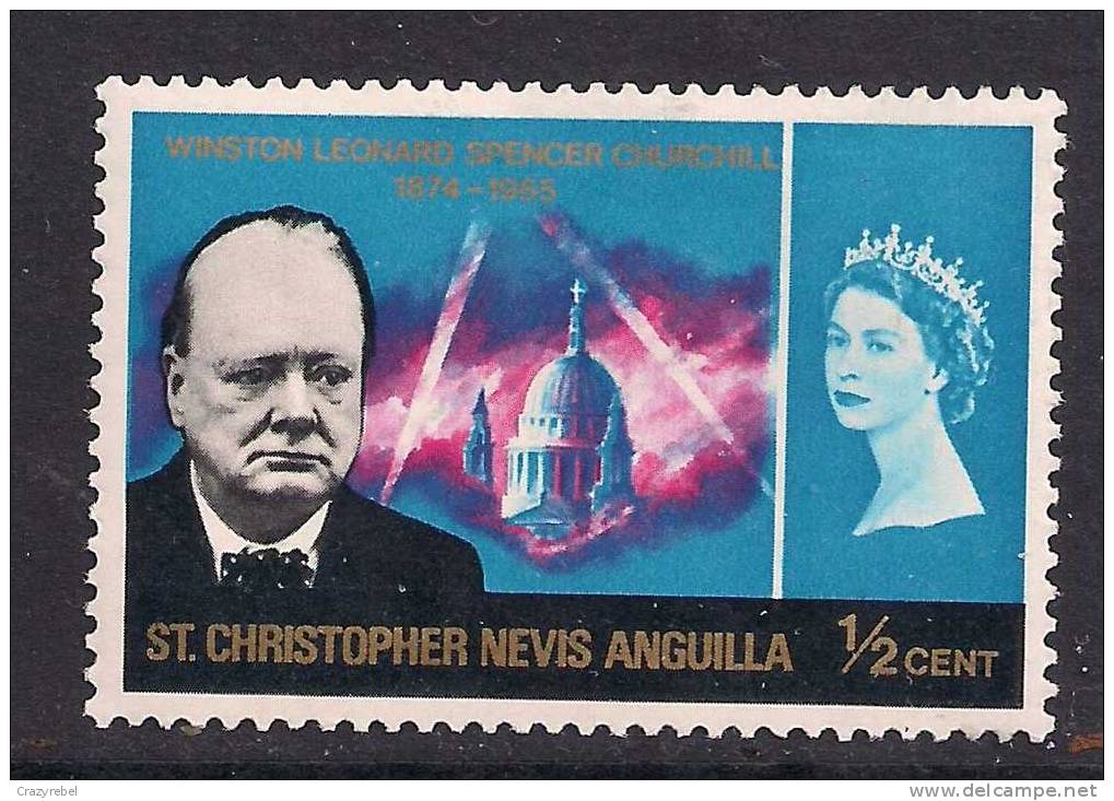 ST Christopher Nevis Anguilla 1966 1/2ct Churchill MM SG 151 ( 38 ) - St.Christopher-Nevis-Anguilla (...-1980)