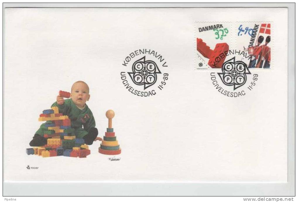 Denmark FDC EUROPA CEPT 11-5-1989 With Cachet - 1989