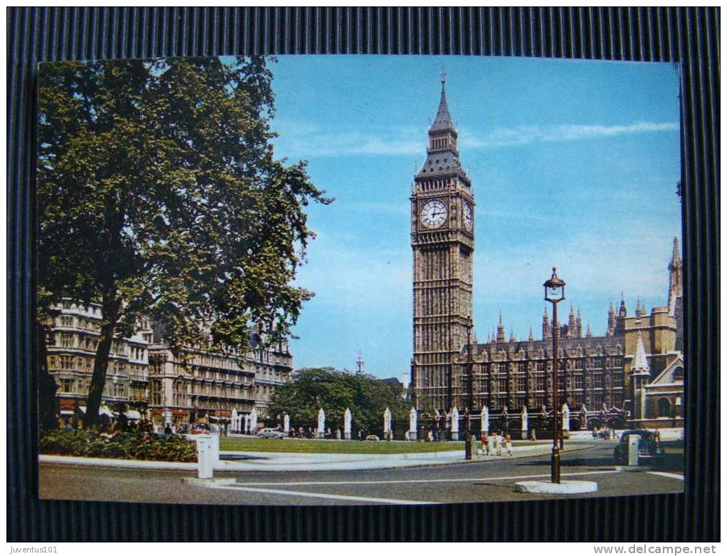 CPSM ANGLETERRE-London-Parliament Square And Big Ben - Houses Of Parliament