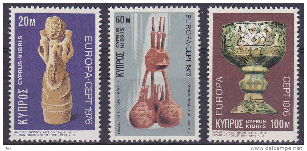 EUROPA - CEPT - Michel -  Cyprus - 1976 - Nr 435/37 - MNH** - Cote 3,00€ - 1976