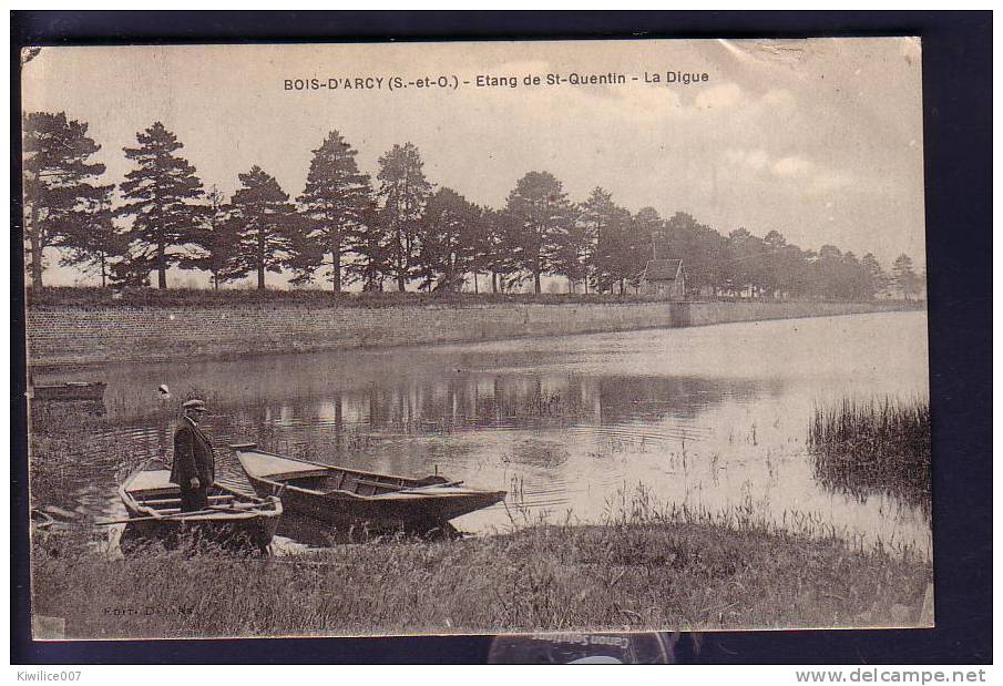 CPA BOIS D´ARCY ETANG DE SAINT QUENTIN  La Digue - Bois D'Arcy