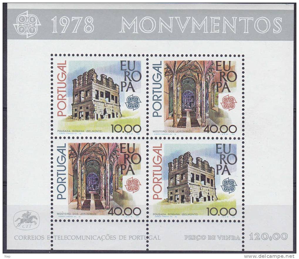 EUROPA - CEPT - Michel -  Portugal - 1978 - Blok 23 - MNH** - Cote 20,00€ - 1978