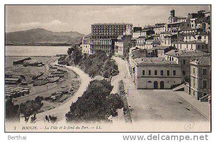 ALGERIE - BOUGIE - La Ville Et Le Fond Du Port - Bejaia (Bougie)