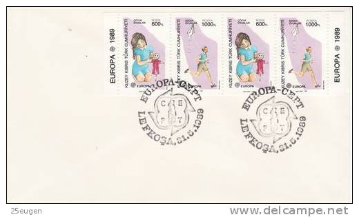 TURKISH CYPRUS EUROPA CEPT 1989  FDC - 1989