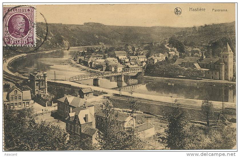 Hastiere   Panorama Nels  Thill Timbres Taxes France - Hastière