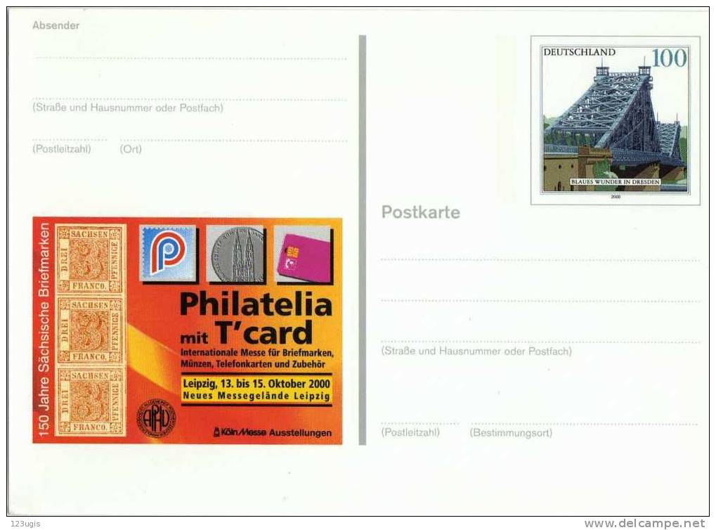 BRD, 2000, Sonderkarte Mi PSo 72 @ - Geïllustreerde Postkaarten - Ongebruikt