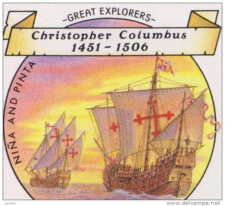 Christopher Columbus, Boat, Ship, Nina & Pinta, Discovery Of America, Block Of 4, MNH St Vincent - Christophe Colomb