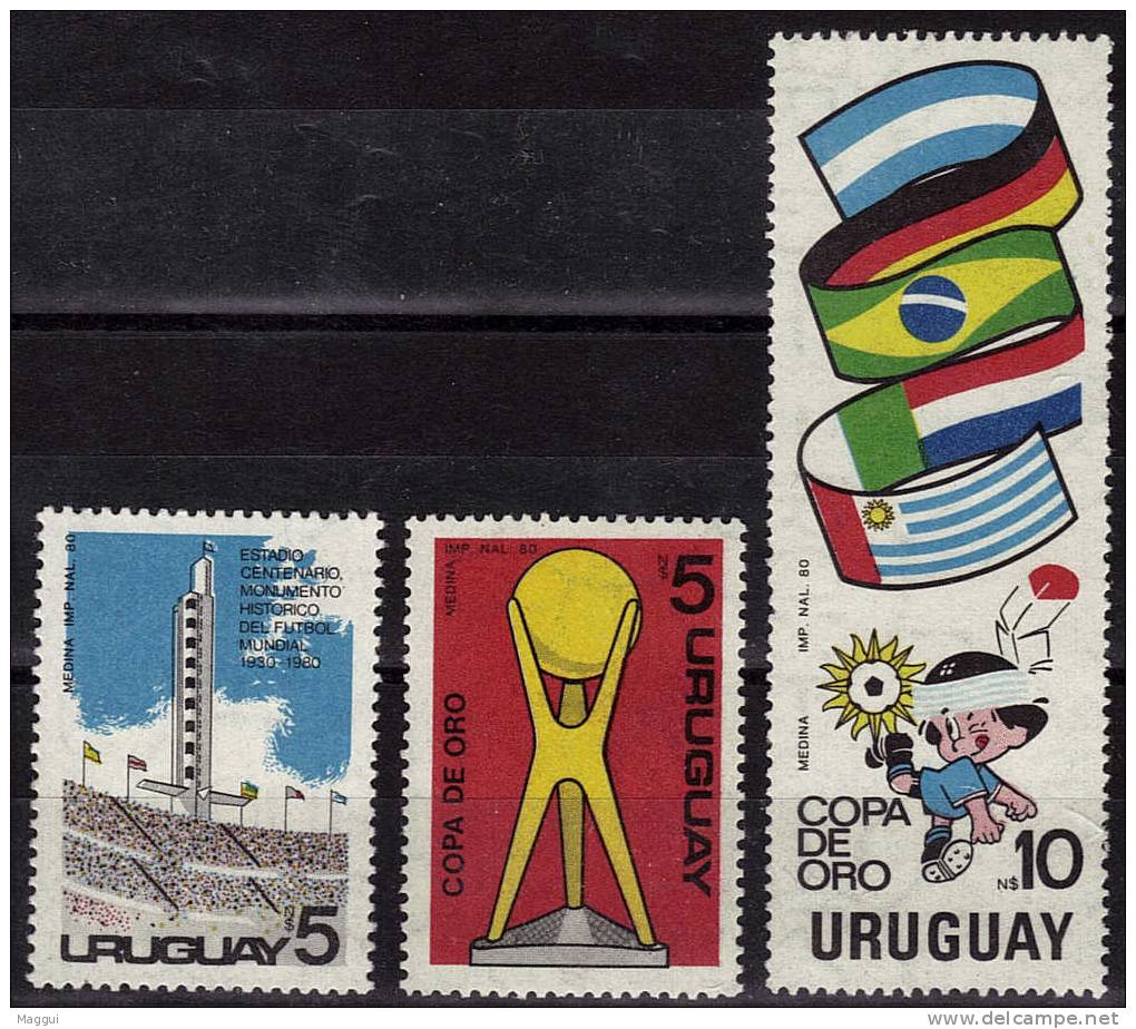 URUGUAY  N° 1066/68   * *   ( Cote 7.60e ) Cup 1982  Coupe D'or   Football Soccer Fussball - 1982 – Spain
