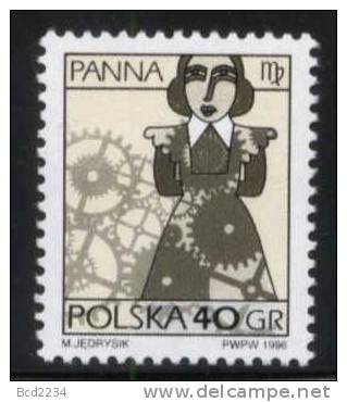 POLAND 1996 SIGNS OF THE ZODIAC SERIES NO 5 PART 2 NHM - VIRGO The Maiden - Ongebruikt