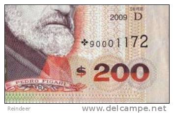 ® URUGUAY: 200 Pesos Reposicion-Replacement *90: (Serie D - 2009) - Uruguay