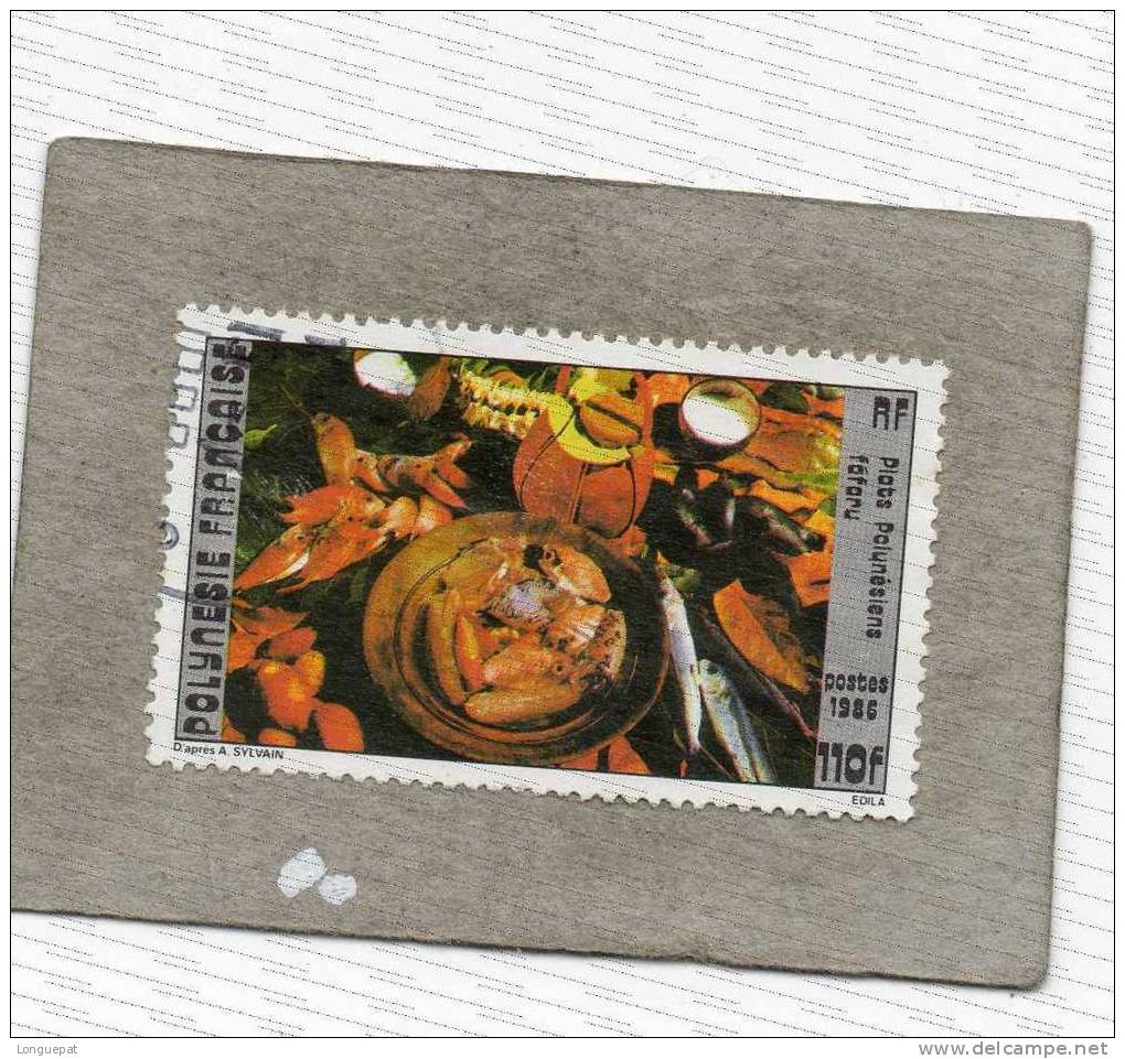 POLYNESIE Française : Coutumes Et Traditions : Plat Polynésien :"Fafaru" (présentation Des Ingrédients- Cuisine- Culture - Used Stamps