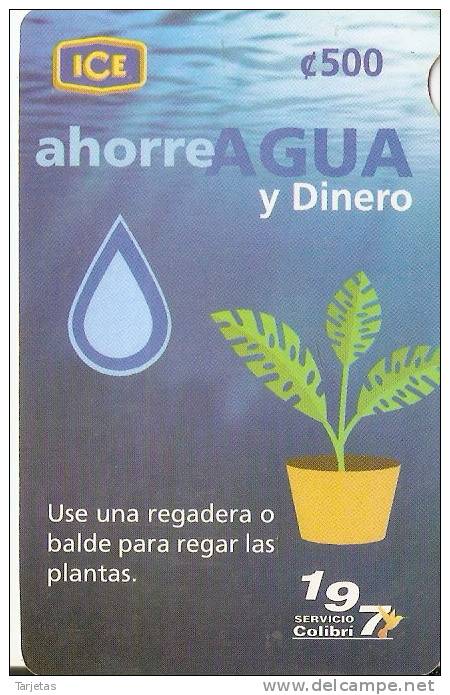 TARJETA DE COSTA RICA DE AHORRE AGUA Y DINERO - Costa Rica