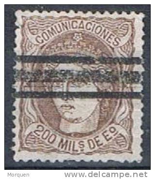 España 200 Milesimas Barrado, Alegoria 1870 , Num 109 S º - Usati