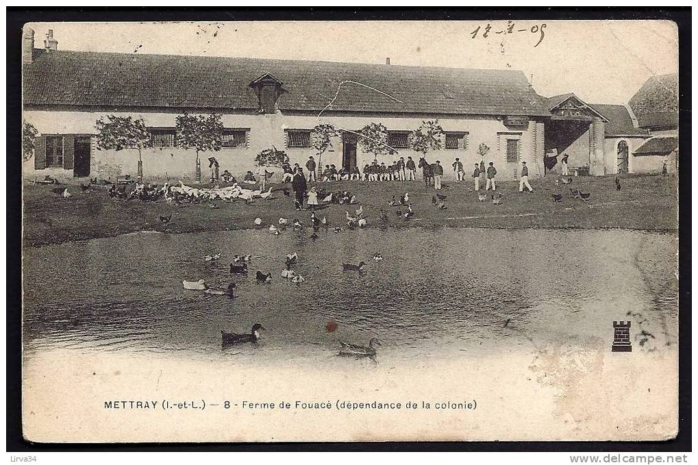 CPA  ANCIENNE- FRANCE- METTRAY (37)- LA FERME DE FOUACÉ AVEC MAGNIFIQUE ANIMATIONHUMAINE ET ANIMALE- GROS PLAN - Mettray