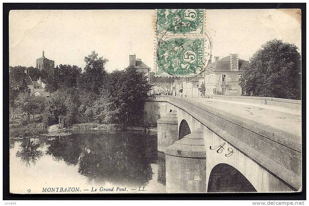 CPA  ANCIENNE- FRANCE- MONTBAZON (37)-  LE GRAND PONT EN TRES GROS PLAN - Montbazon