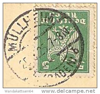 AK Badenweiler, Bergmannsruhe 25.8.25 7-8 N. MÜLLHEIM (BADEN) B N. Limbach Sa. M. 1 X 5 Pf DEUTSCHES REICH "Reichsadler" - Badenweiler