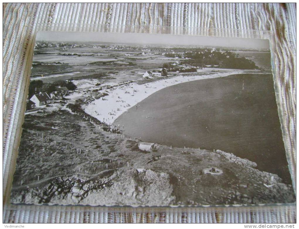 56 - CARNAC-PLAGE - 10 - PLAGE DE ST COLOMBAN - CPSM CARTE PHOTO VIERGE - Carnac