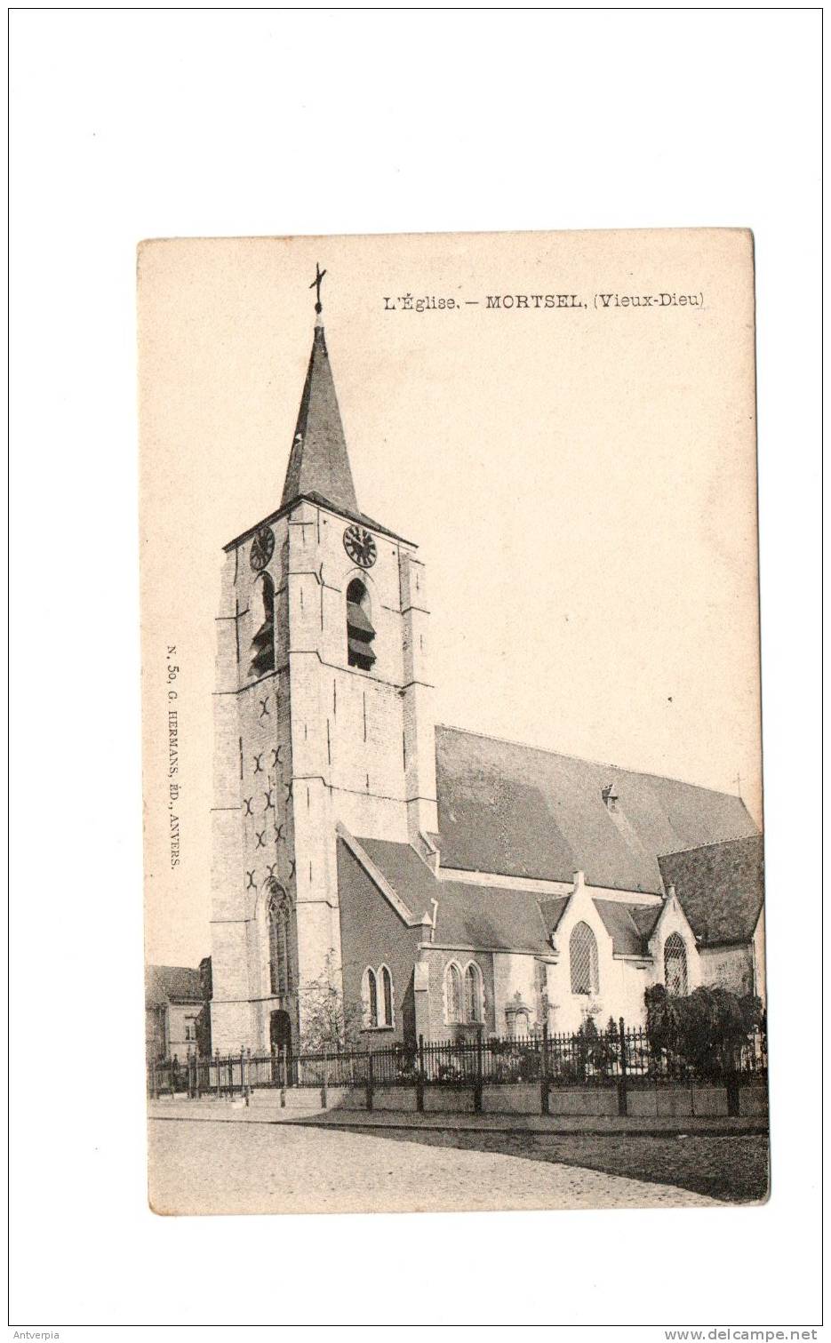 Mortsel Oude-god De Kerk Ongelopen Uitg.hermans N°50 - Mortsel