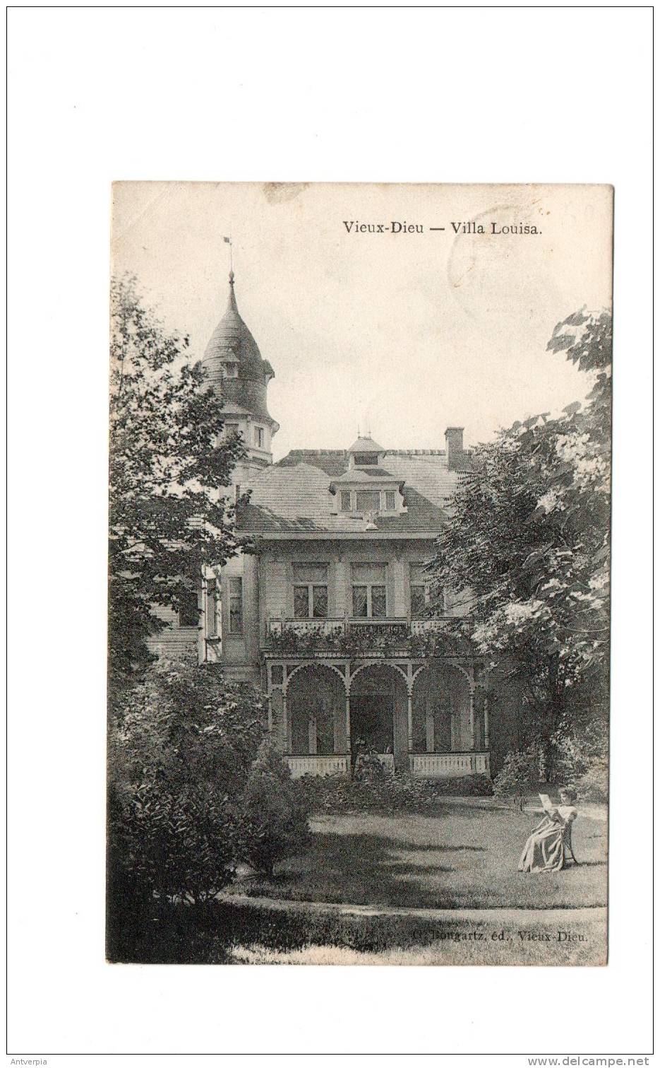 Mortsel Oude-god Villa Louisa Gelopen 1910 Uitg.bongartz - Mortsel