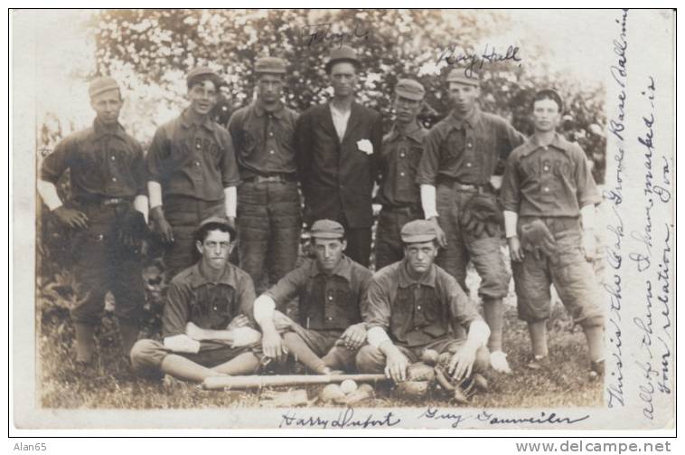 Oak Grove Baseball Team, Missouri(?) Kentucky(?), C1900s Vintage Real Photo Postcard - Baseball