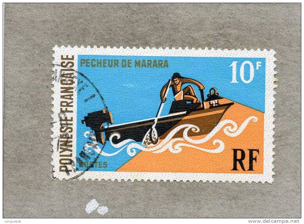 POLYNESIE Française : Sport Nautique : Pêcheur De Marara - Tradition - Culture - - Used Stamps