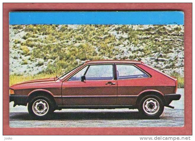VOLKSWAGEN SCIROCCO VW Germany (Croatian Vintage Card) Car Automobile Auto Cars Automobiles Autos Oldtimer Oldtimers - Other & Unclassified