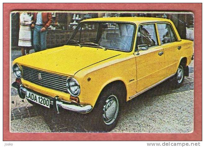 LADA AvtoVAZ Samara - Yugoslav Vintage Card * Russia Soviet Union USSR CCCP Car Automobile Auto Automo - Other & Unclassified