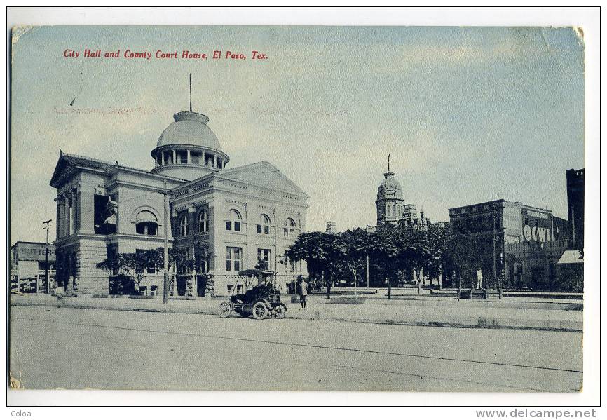 City Hall And County Court House El Paso Texas - El Paso