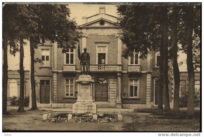 Roclenge - La Maison Communale + Monument - Bassenge