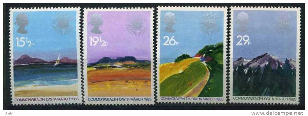 1983 Gran Bretagna, Giornata Del Commonwealth , Serie Completa Nuova (**) - Unused Stamps