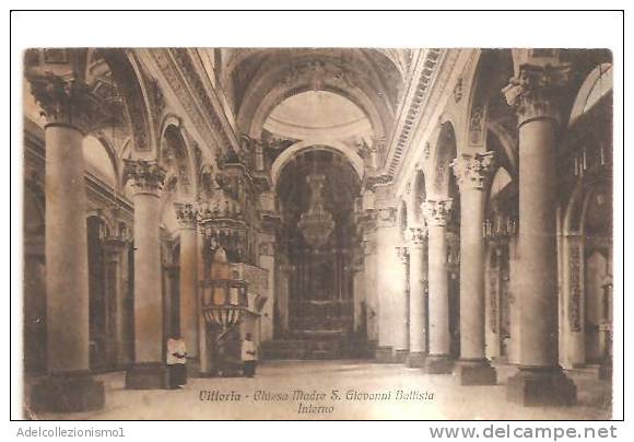 51757)cartollina Illustratoria Vittoria - Interno Chiesa Madre S. G. Battista - Ragusa