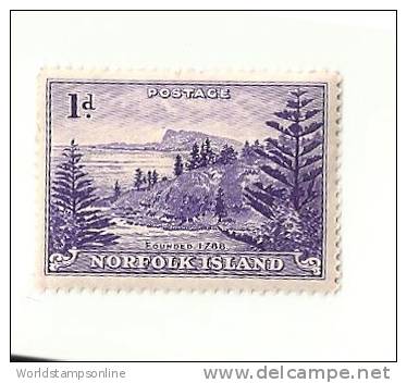 Norfolk Island, Year 1947, SG 2 Violet, MNH ** - Norfolk Eiland