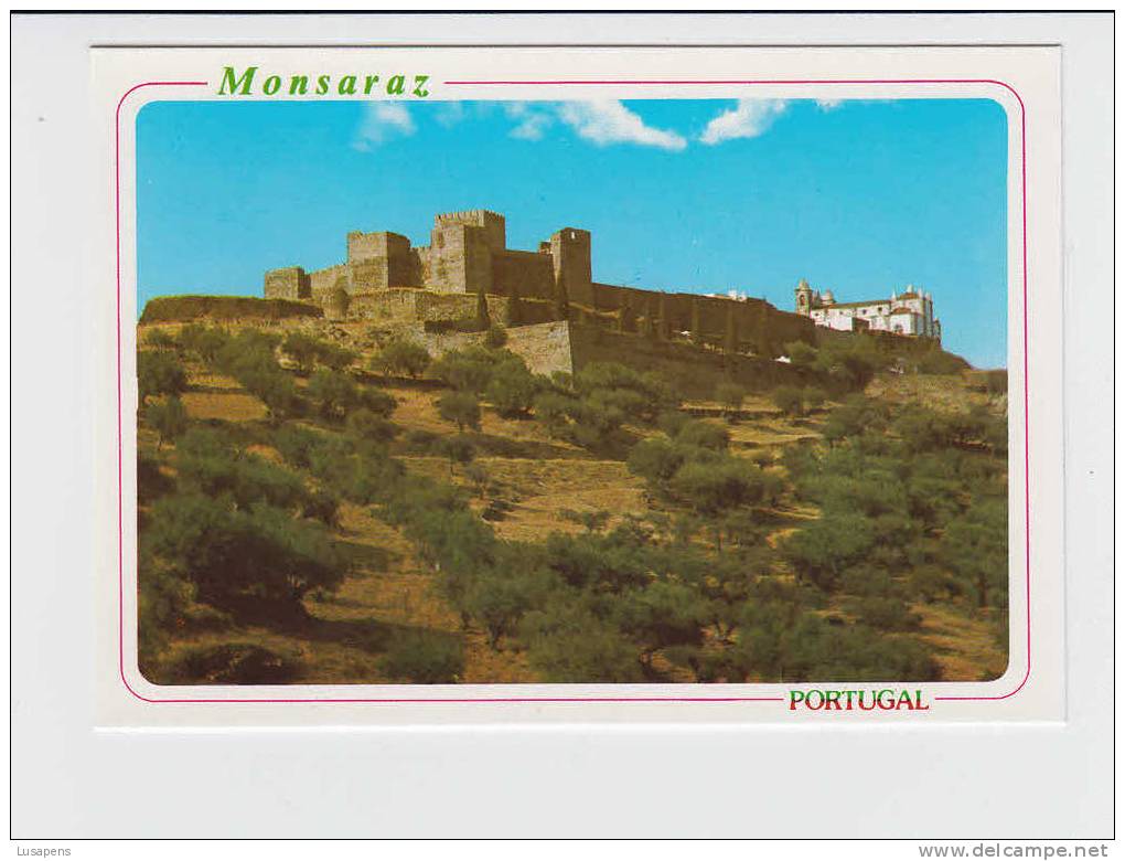 Portugal Cor 09346 – MONSARAZ - MURALHAS MEDIEVAIS E IGREJA MATRIZ - Evora