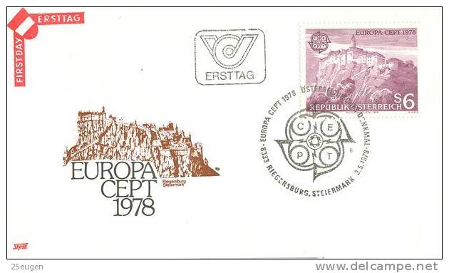 AUSTRIA  1978  EUROPA CEPT FDC - 1978
