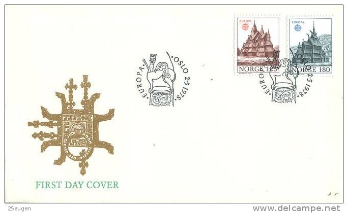 NORWAY  1978  EUROPA CEPT FDC - 1978