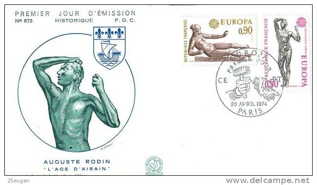 FRANCE  1974  EUROPA CEPT FDC - 1974