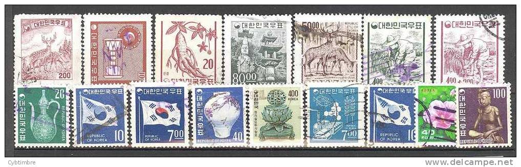 Corée Du Sud  Le Lot De 16 Timbres, Voir Scan - Korea (Süd-)