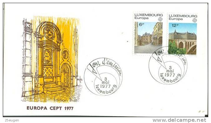 LUXEMBOURG 1977 EUROPA CEPT FDC - 1977